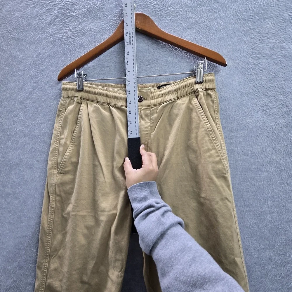 Banana Republic Men Pants M Khaki Chino Twill Chinos‎ Button Slim 28
